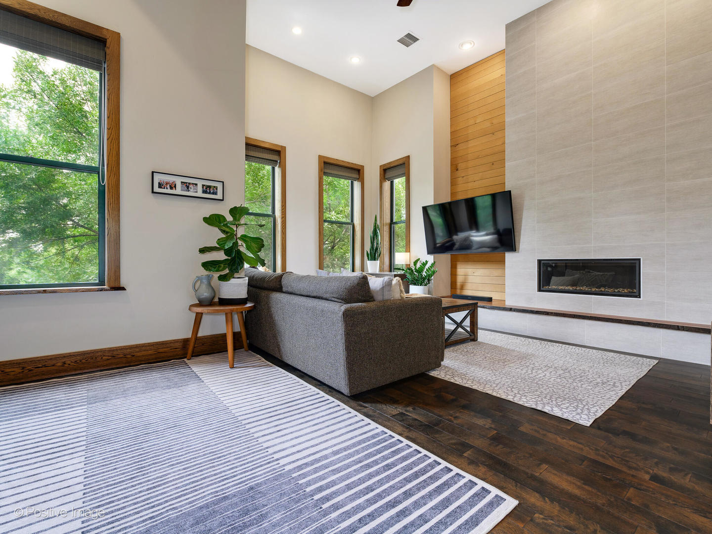 2543 North Racine Avenue, Unit 3N Chicago, IL 60614 - Photo 3 of 25 a living room with furniture and a fireplace