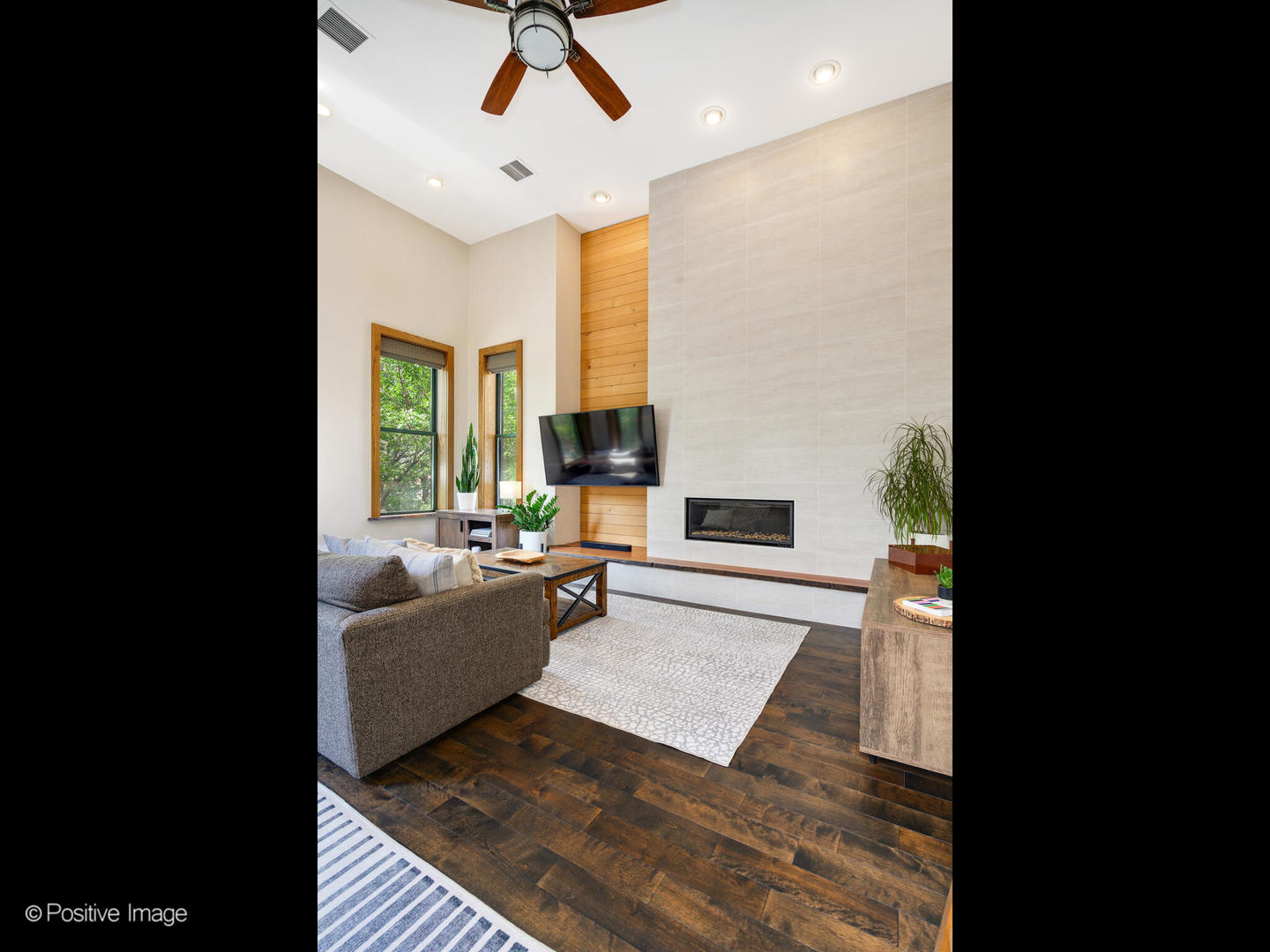 2543 North Racine Avenue, Unit 3N Chicago, IL 60614 - Photo 5 of 25 a living room with furniture and a fireplace
