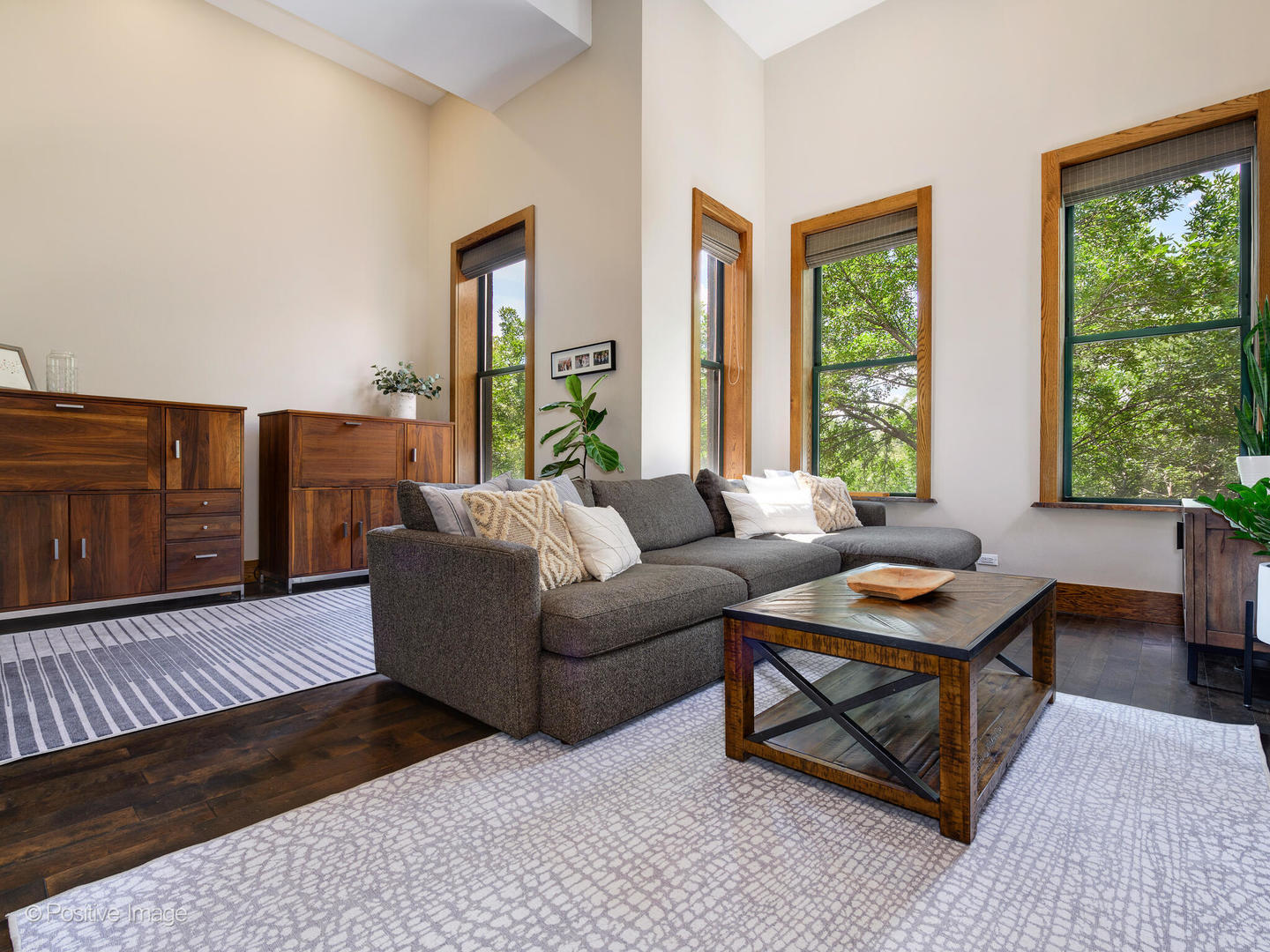 2543 North Racine Avenue, Unit 3N Chicago, IL 60614 - Photo 8 of 25 a living room with furniture and a potted plant next to a window