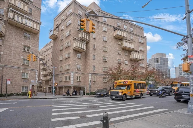 a car parked in front of a building