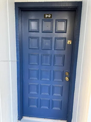 a view of front door of a house