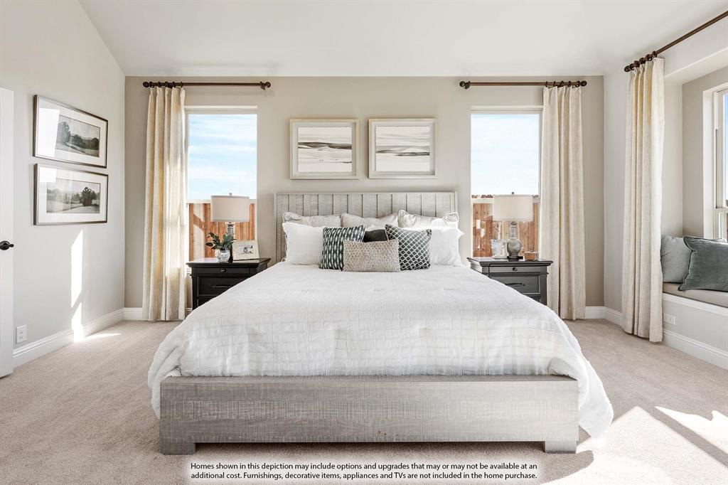 5418 Rutherford Drive Midlothian, TX 76065 - Photo 25 of 40 a bedroom with a large bed and a large window