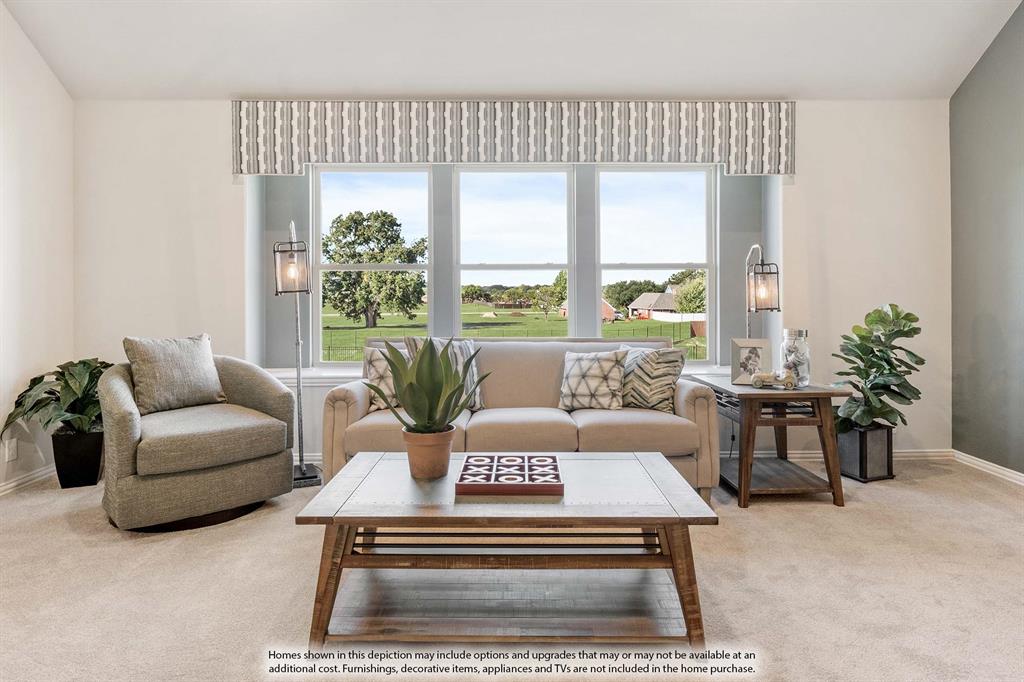 5418 Rutherford Drive Midlothian, TX 76065 - Photo 32 of 40 a living room with furniture and a potted plant