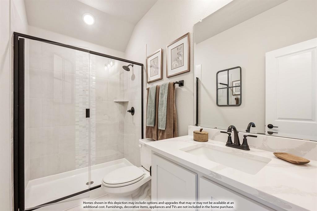 5418 Rutherford Drive Midlothian, TX 76065 - Photo 40 of 40 a bathroom with a sink toilet and shower