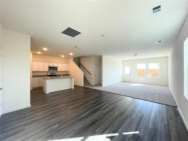 a view of a livingroom with a fireplace