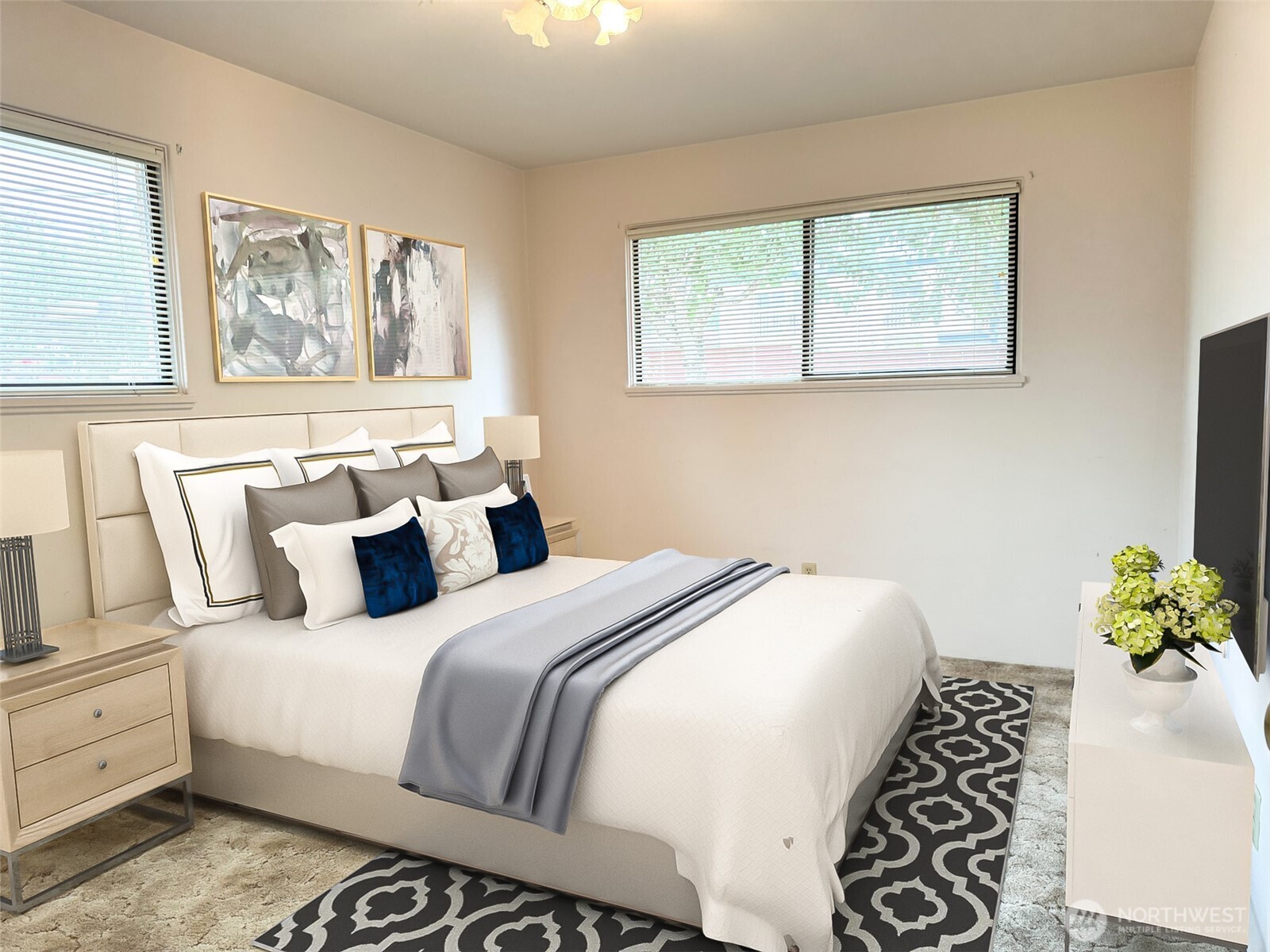 126 West 6th Street Port Angeles, WA 98362 - Photo 15 of 40 a bedroom with a bed and a window