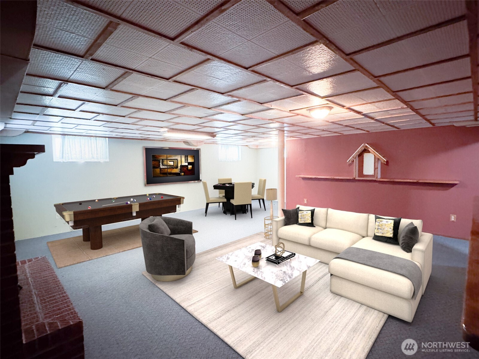 126 West 6th Street Port Angeles, WA 98362 - Photo 19 of 40 a living room with furniture and a wooden floor