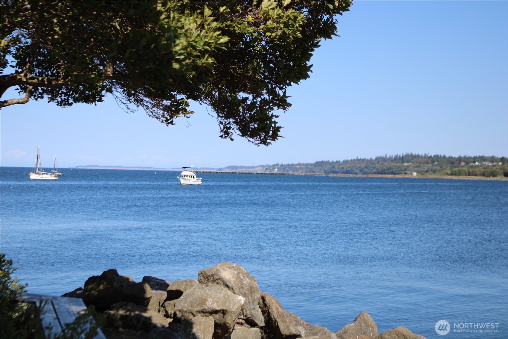 126 West 6th Street Port Angeles, WA 98362 - Photo 36 of 40 a view of a lake from a outdoor space