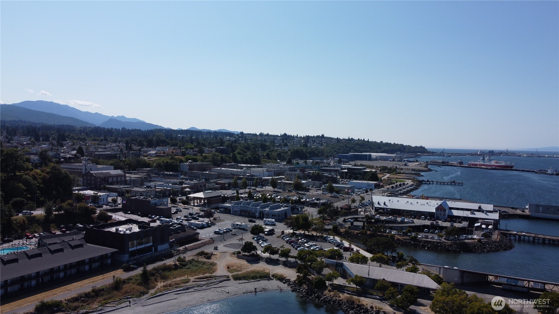 126 West 6th Street Port Angeles, WA 98362 - Photo 37 of 40 an aerial view of residential house and green space