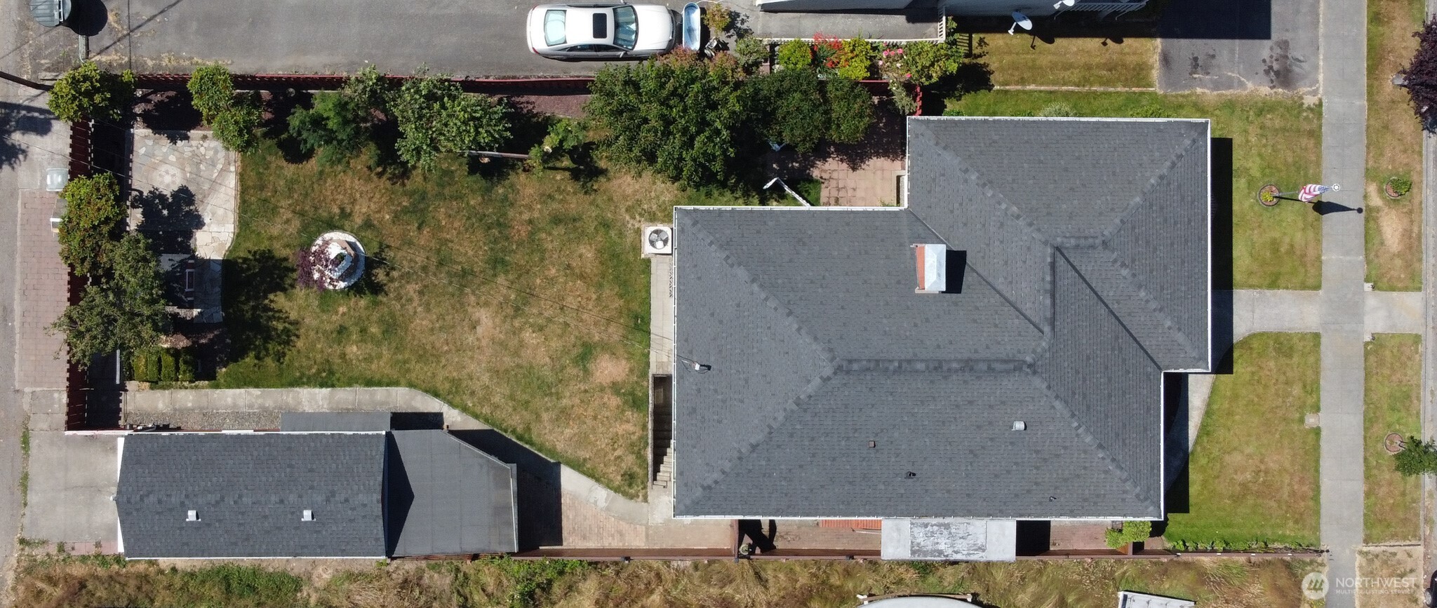 126 West 6th Street Port Angeles, WA 98362 - Photo 40 of 40 an aerial view of a house with a yard