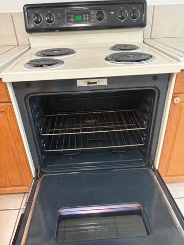 a close view of stove top oven