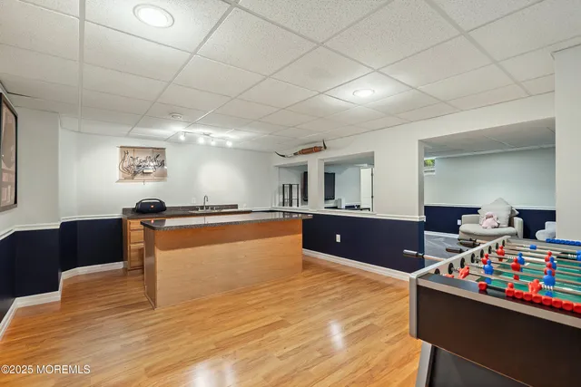 a bedroom with a bed and a cabinets