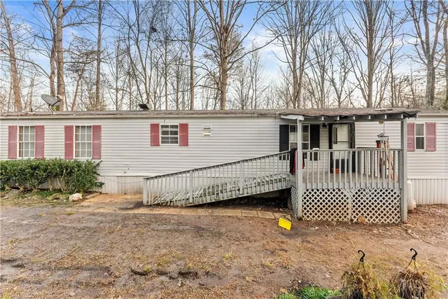 front view of a house with a street
