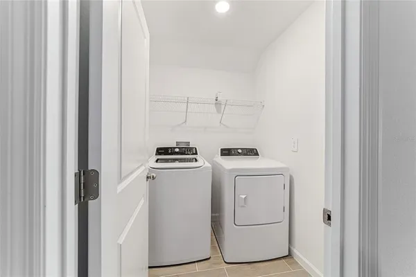 a room with a large window