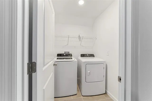 a room with a large window