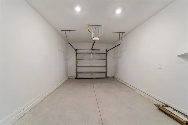 a view of a porch and garden