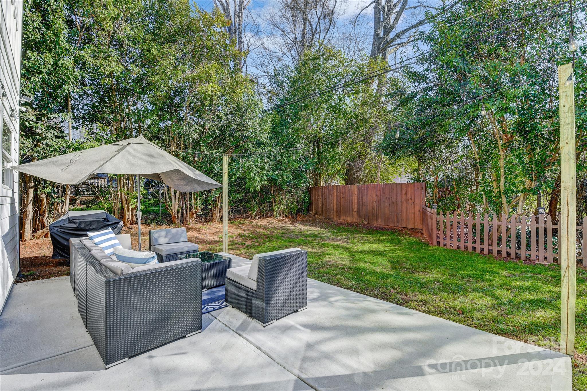 526 Seldon Drive Charlotte, NC 28216 - Photo 39 of 46 a view of backyard with seating space
