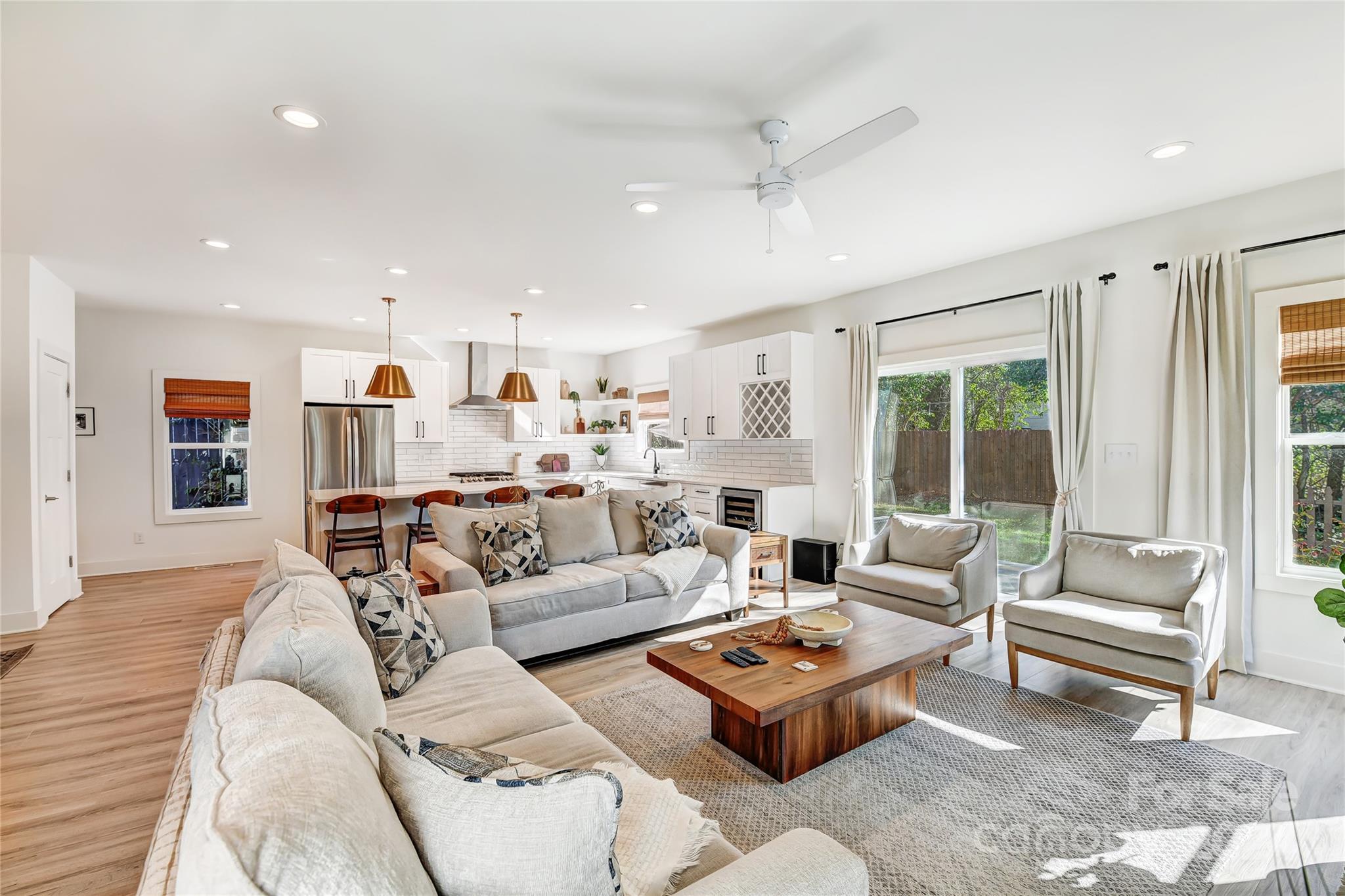 526 Seldon Drive Charlotte, NC 28216 - Photo 6 of 46 a living room with furniture and a large window