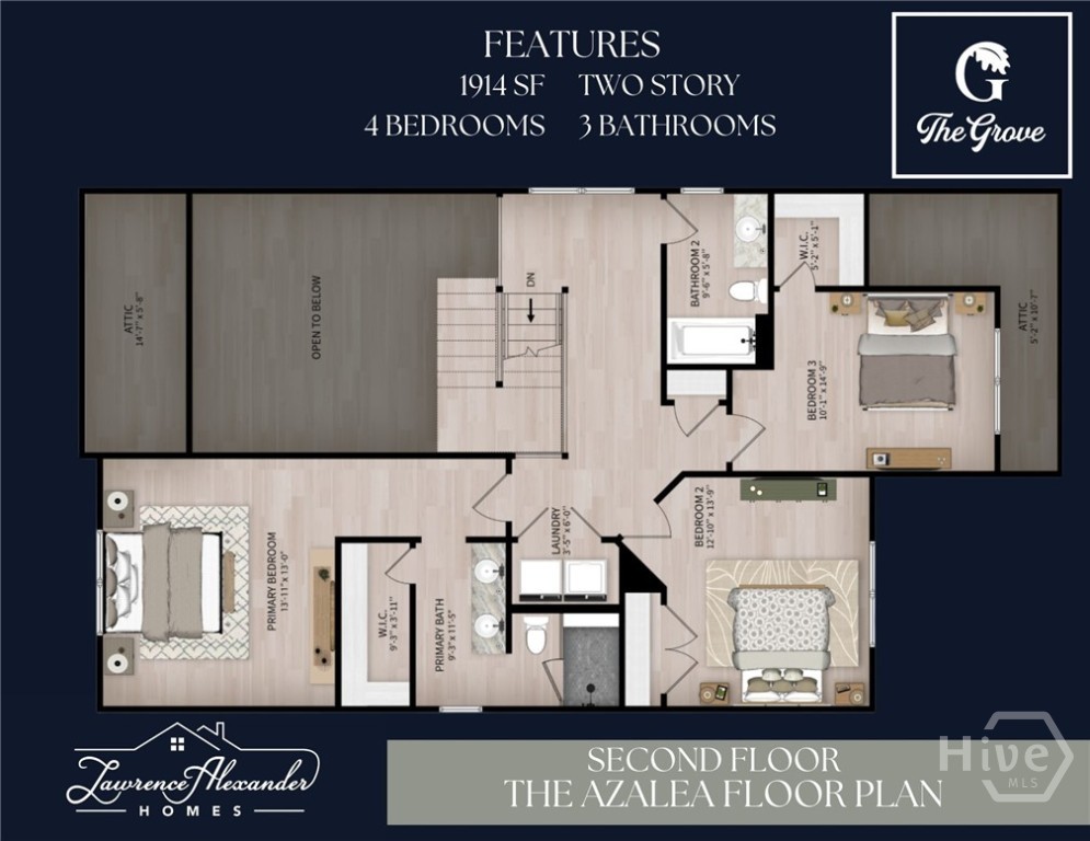 19 Grove Hollow Road Rincon, GA 31326 - Photo 4 of 5 THE AZALEA PLAN BY LAWRENCE ALEXANDER HOMES.