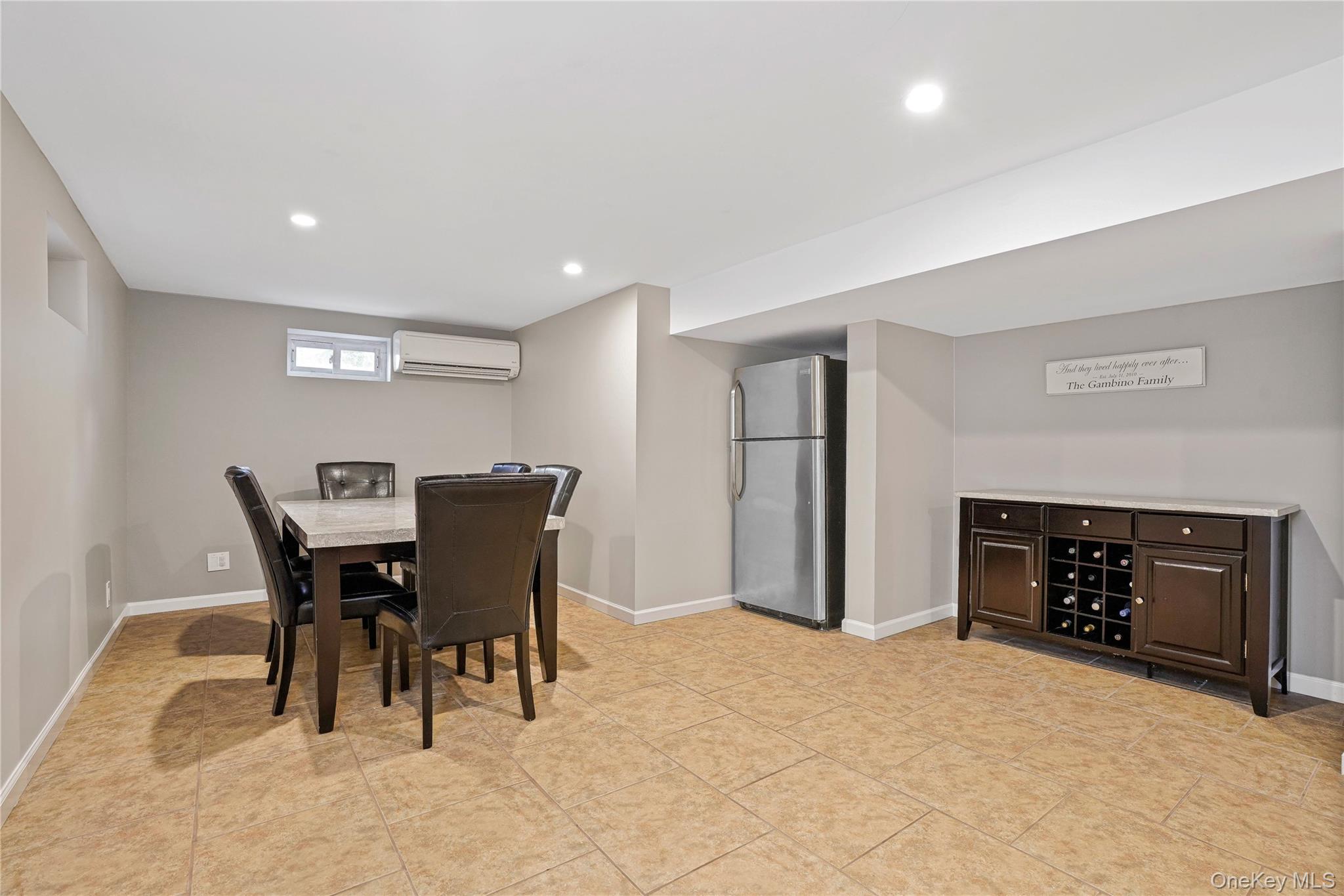 91-03 156th Avenue Queens, NY 11414 - Photo 32 of 50 Dining area with recessed lighting and an AC wall unit