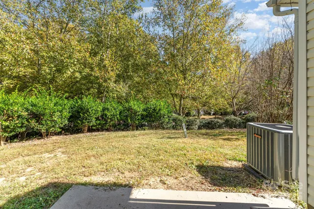 a view of a swimming pool with an outdoor space