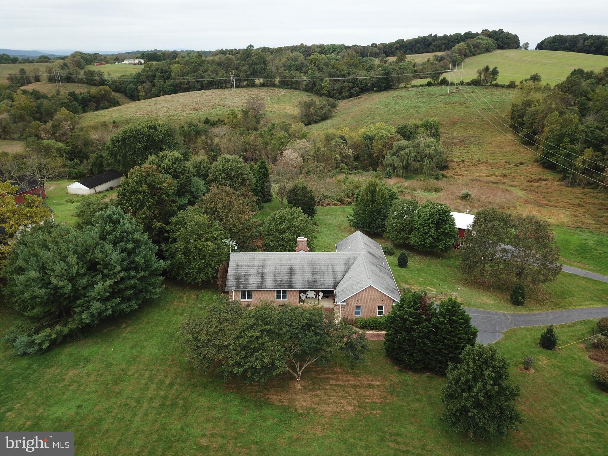 24500 Stringtown Road Clarksburg, MD 20871 - Photo 1 of 30 AERIAL VIEW OF HOME ON 5 GLORIOUS ACRES