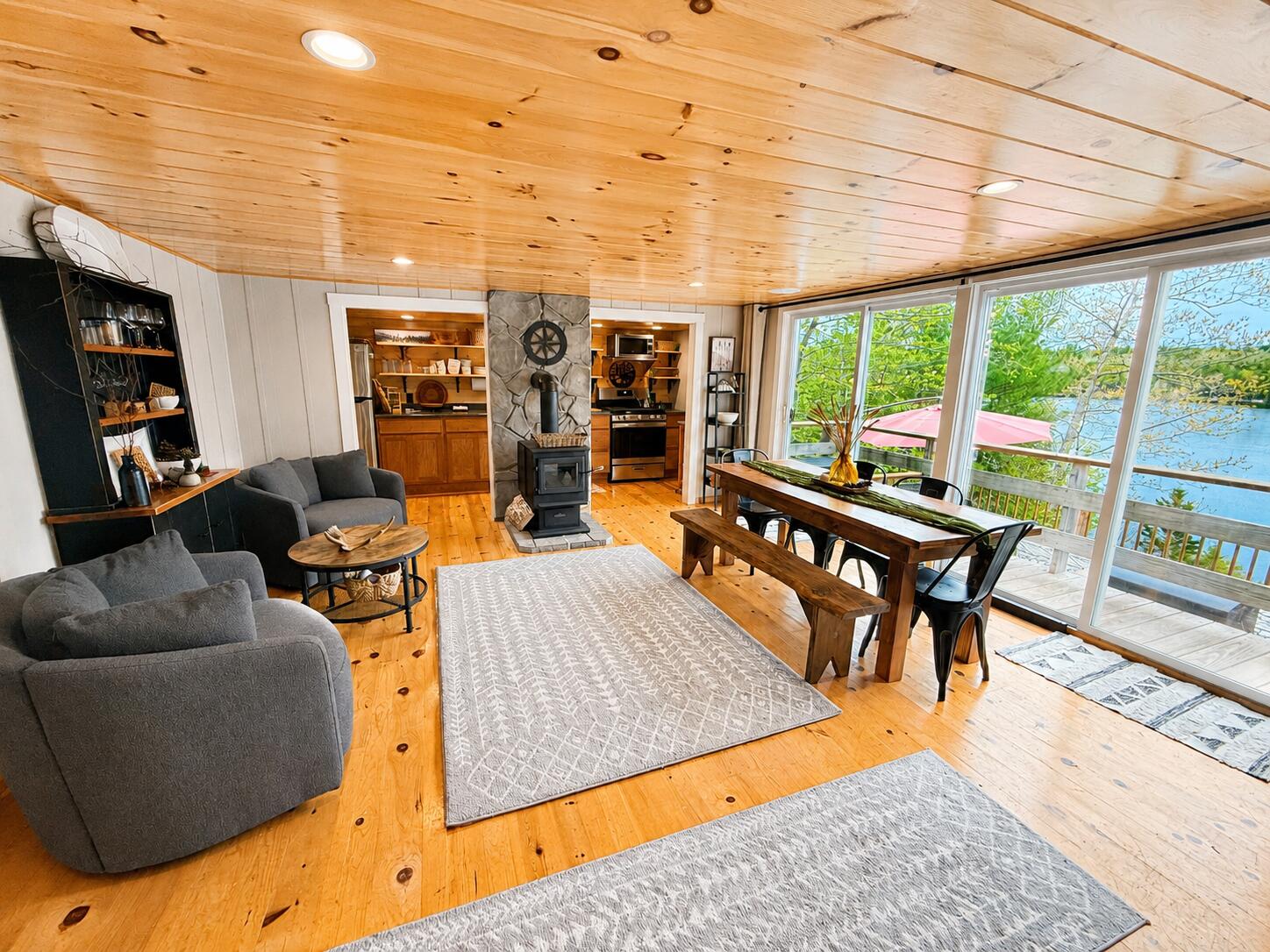 687 West Shore Road Otis, ME 04605 - Photo 13 of 55 Lounge Space and Dining Room