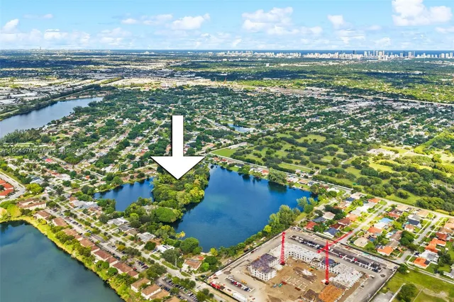 a view of a city with an ocean