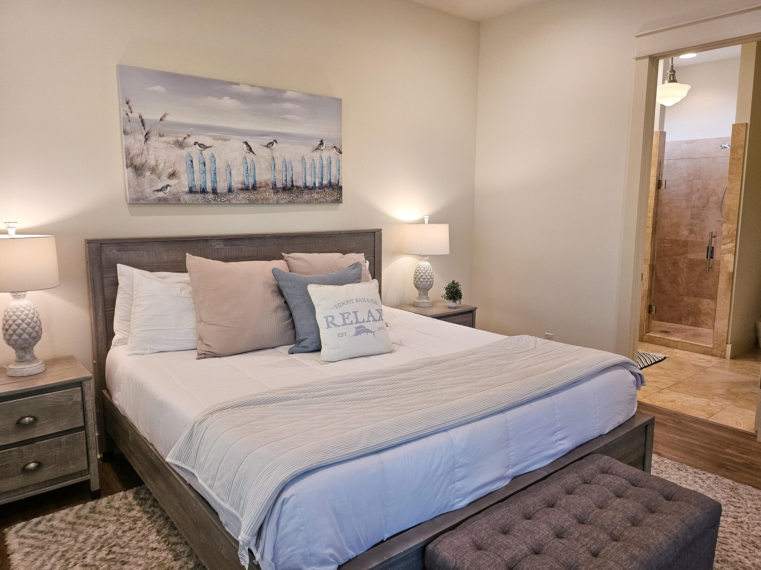 10 Gulfview Way Santa Rosa Beach, FL 32459 - Photo 32 of 40 a bedroom with bed and painting on the wall