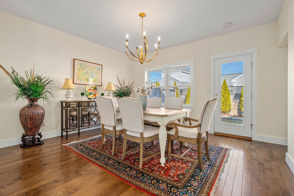 69 Abbey Road, Unit 69 Westwood, MA 02090 - Photo 4 of 16 a view of a dining room with furniture window and wooden floor