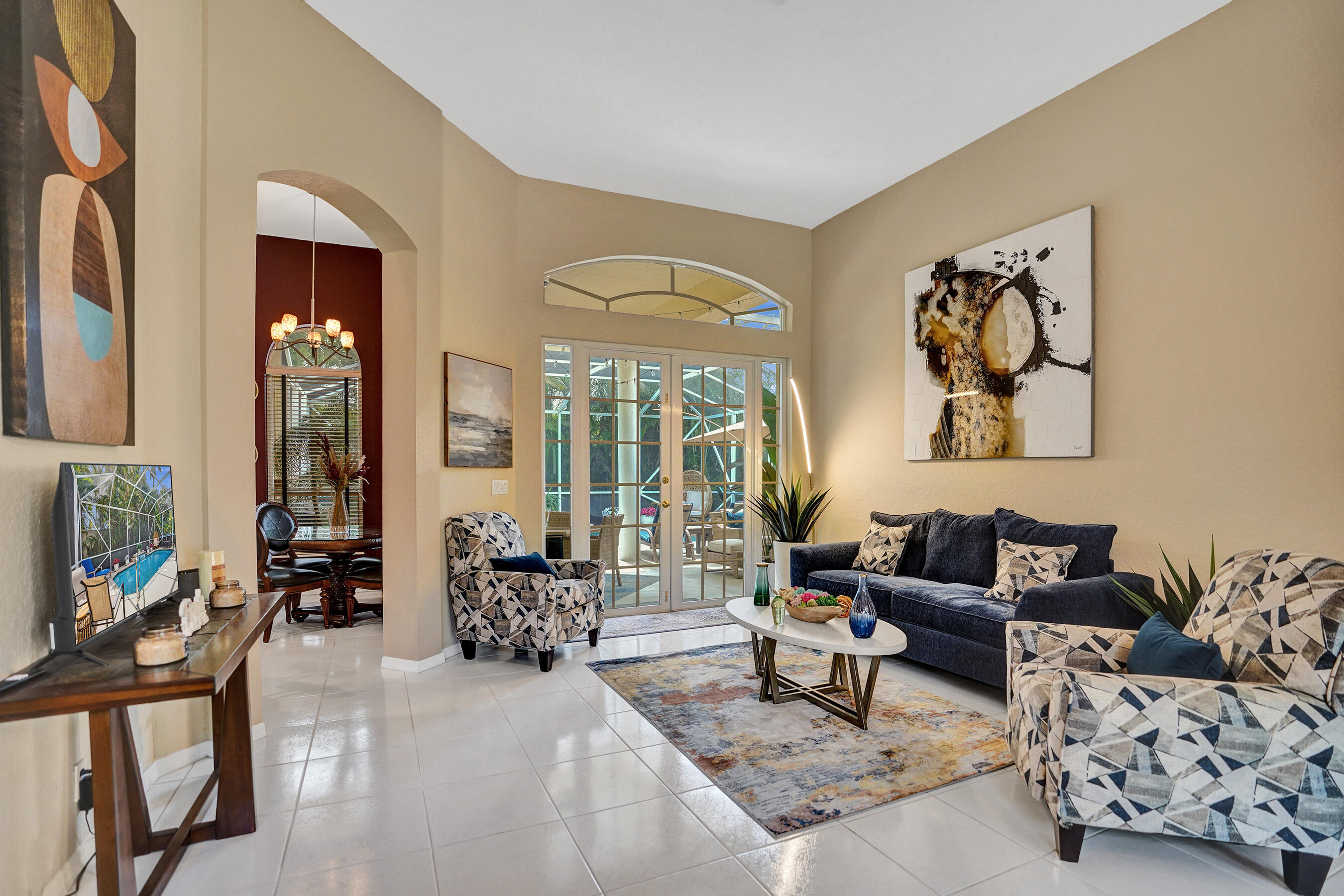 10063 Umberland Place Boca Raton, FL 33428 - Photo 9 of 97 a living room with furniture and wooden floor