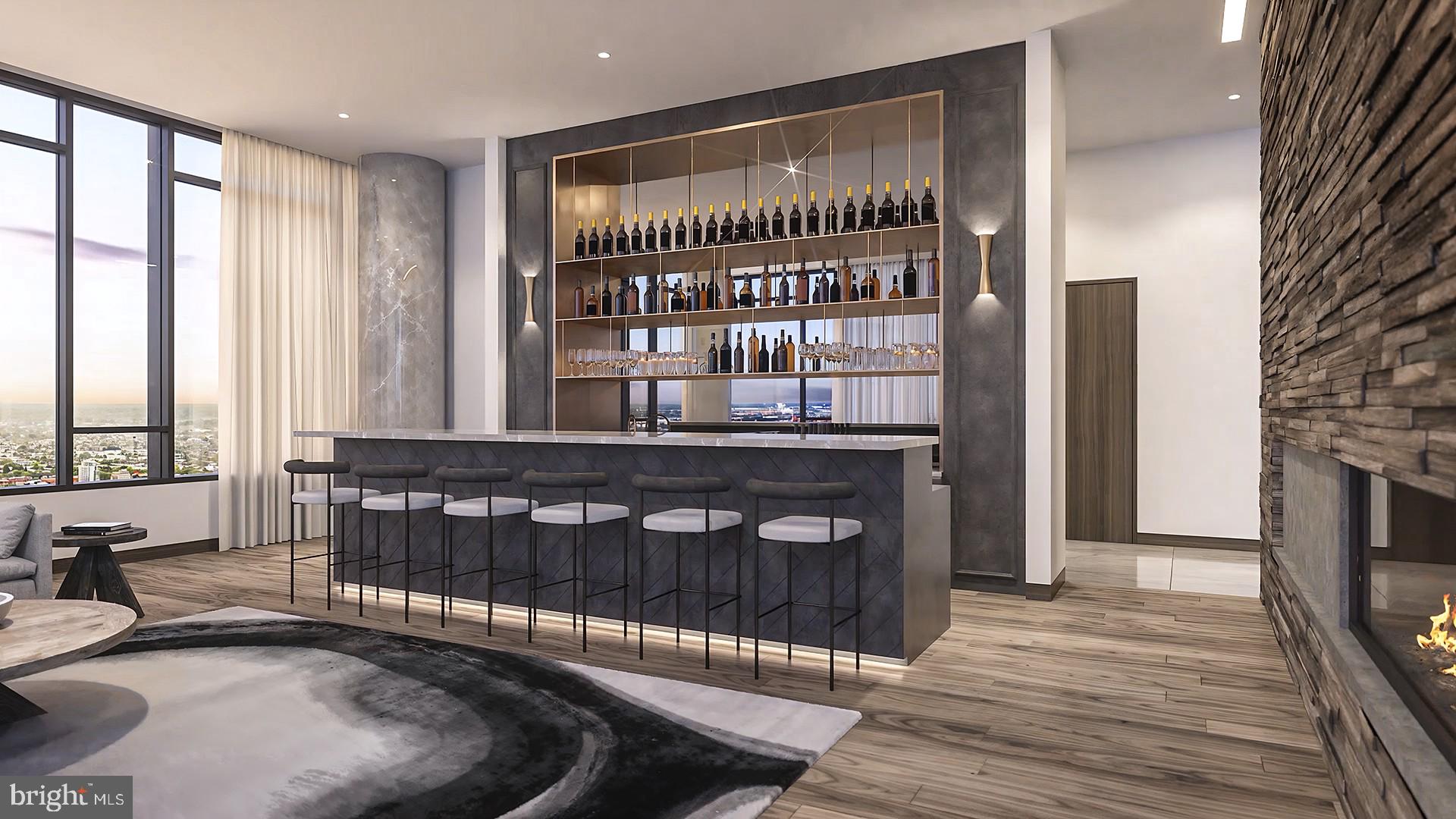 1911 Walnut Street, Unit PH4701 Philadelphia, PA 19103 - Photo 3 of 29 a view of a livingroom with furniture and staircase