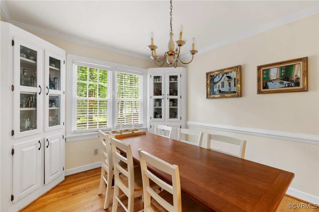8264 Siege Road Mechanicsville, VA 23111 - Photo 8 of 29 a view of a dining room with furniture window and wooden floor