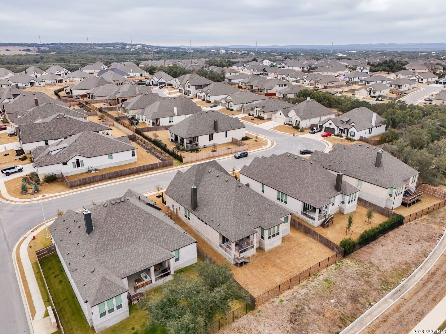 1410 Lytham Bulverde, TX 78163 - Photo 34 of 35 an aerial view of residential houses with outdoor space
