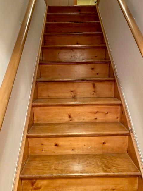 2359 Ritchie Street Aliquippa, PA 15001 - Photo 17 of 25 gleaming hardwood going up to the 2nd floor