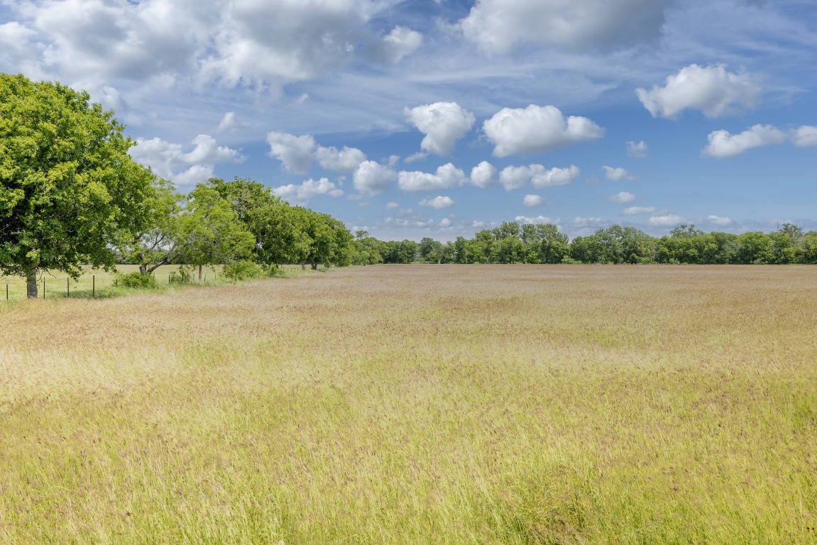 2091 Goodwin Road Gonzales, TX 78629 - Photo 8 of 23 a view of yard with lake and trees in the background