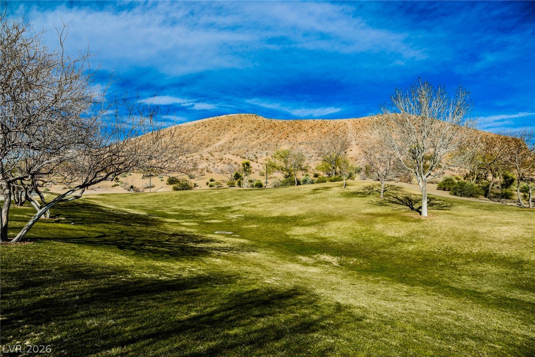 9916 Sable Point Street Las Vegas, NV 89178 - Photo 63 of 73 Green lawns meeting natural desert hills under an azure sky.