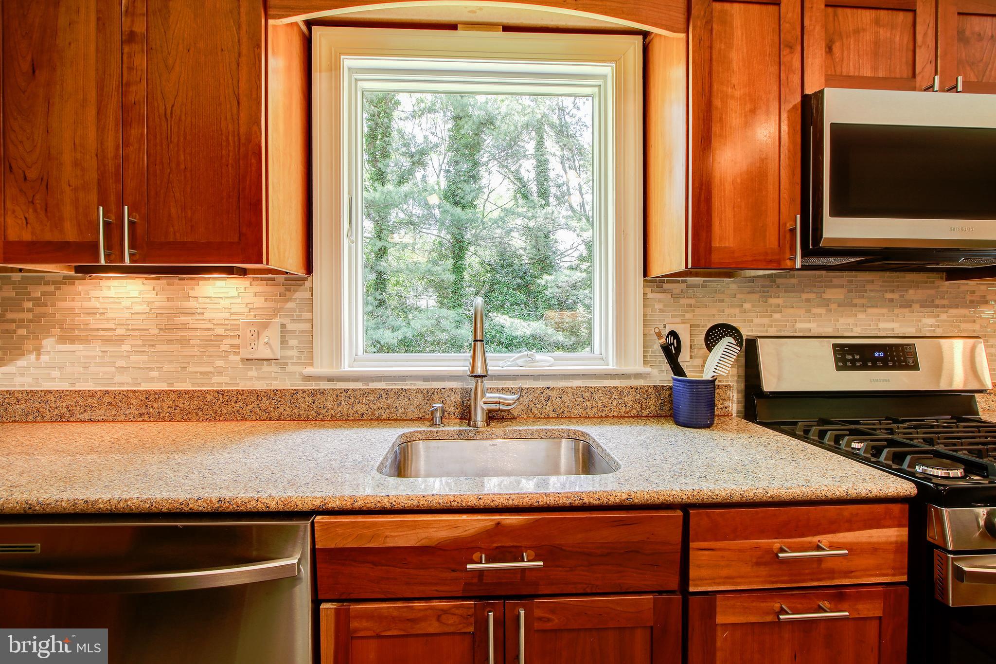 8403 Riverside Road Alexandria, VA 22308 - Photo 12 of 52 Kitchen - Window Above Sink Overlooking Bark Yard!