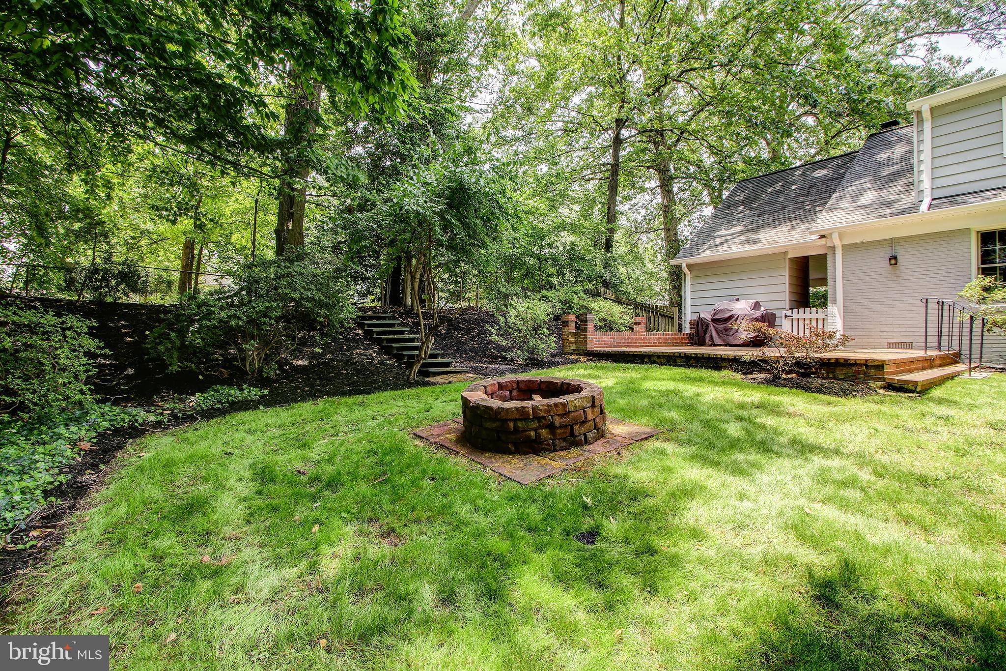 8403 Riverside Road Alexandria, VA 22308 - Photo 45 of 52 Back Yard Firepit!