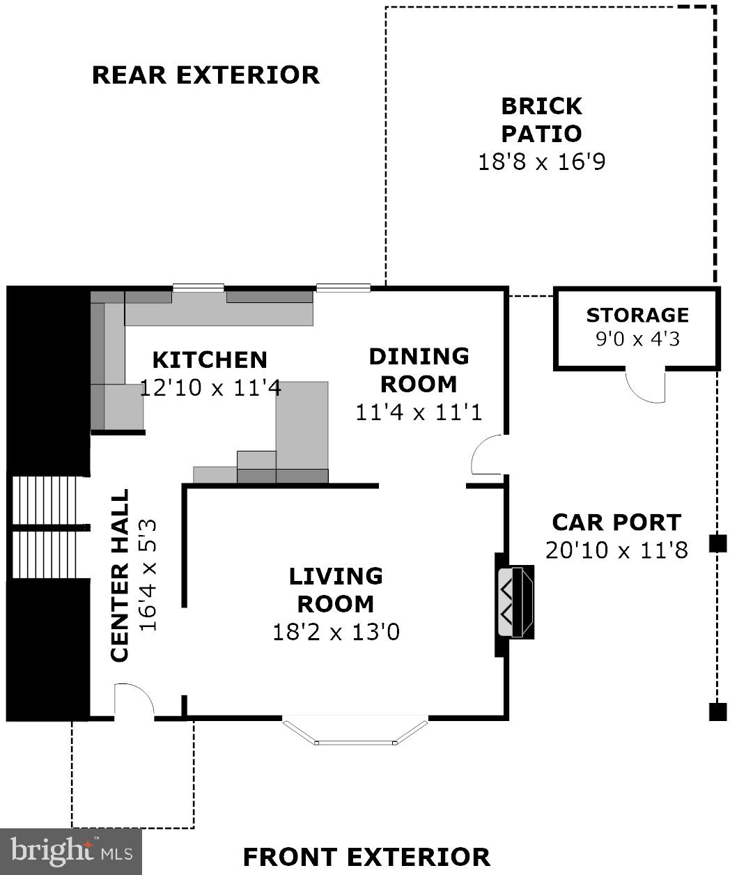8403 Riverside Road Alexandria, VA 22308 - Photo 48 of 52 Floor Plan/Main Level (Dimensions Approximate)