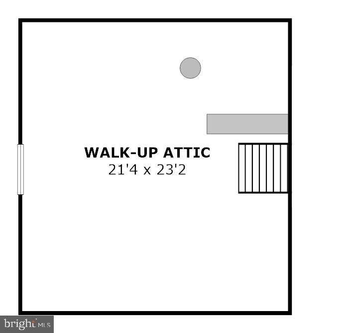 8403 Riverside Road Alexandria, VA 22308 - Photo 52 of 52 Floor Plan/Walk-Up Attic (Dimensions Approximate)