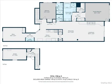 a picture of a bench in a white building