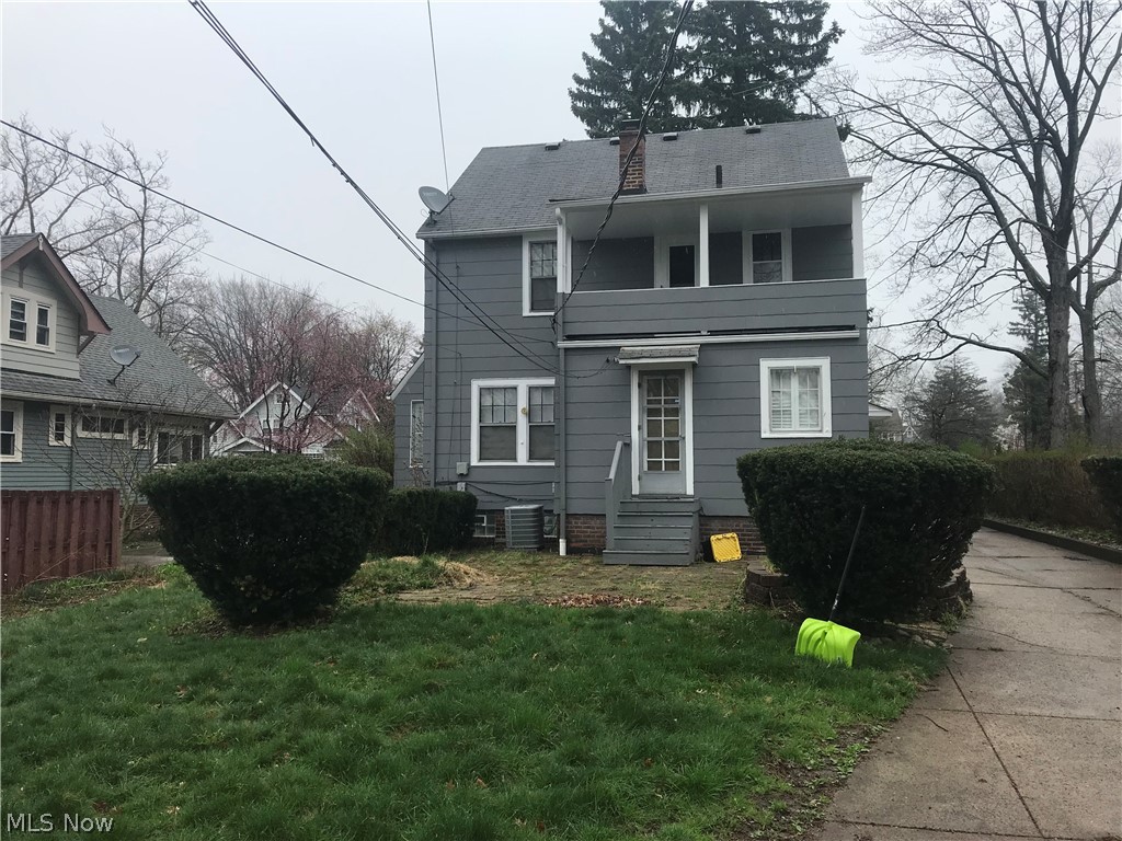 906 Montford Road Cleveland Heights, OH 44121 - Photo 18 of 20 Back of house with balcony off one of the bedrooms
