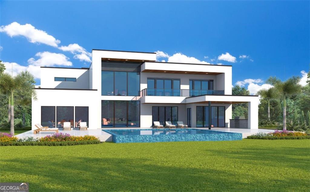 6711 Bishop Road Fairburn, GA 30213 - Photo 1 of 7 a view of a house with a swimming pool