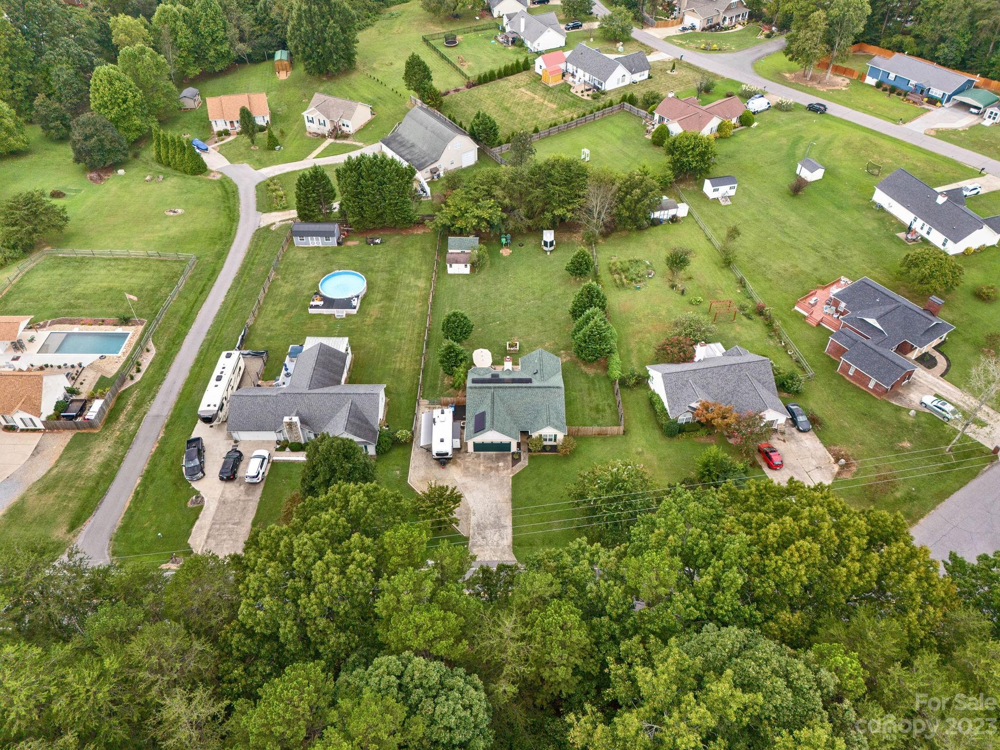3691 Slanting Bridge Road Sherrills Ford, NC 28673 - Photo 27 of 33 an aerial view of residential houses with outdoor space