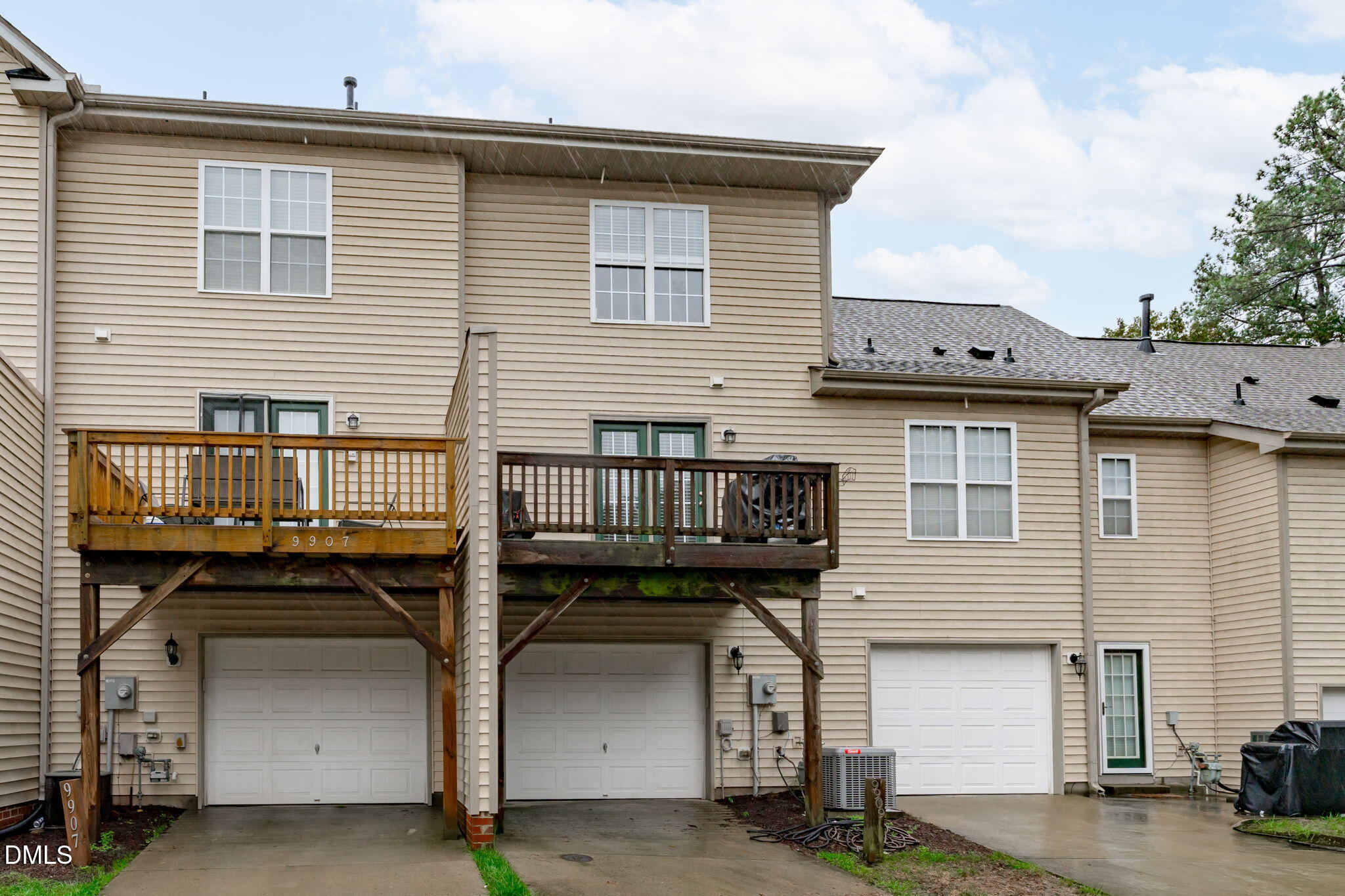 9909 Grettle Court Raleigh, NC 27617 - Photo 20 of 23 a front view of a house with balcony