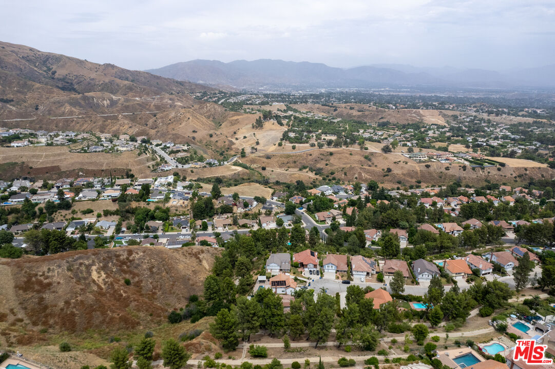 11959 Dunnicliffe Court Porter Ranch, CA 91326 - Photo 13 of 15 an aerial view of residential houses with city view