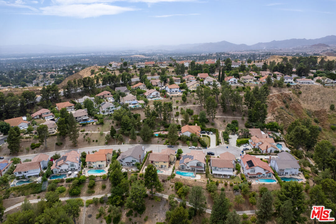 11959 Dunnicliffe Court Porter Ranch, CA 91326 - Photo 9 of 15 an aerial view of multiple house