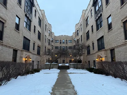 a view of a building with many windows