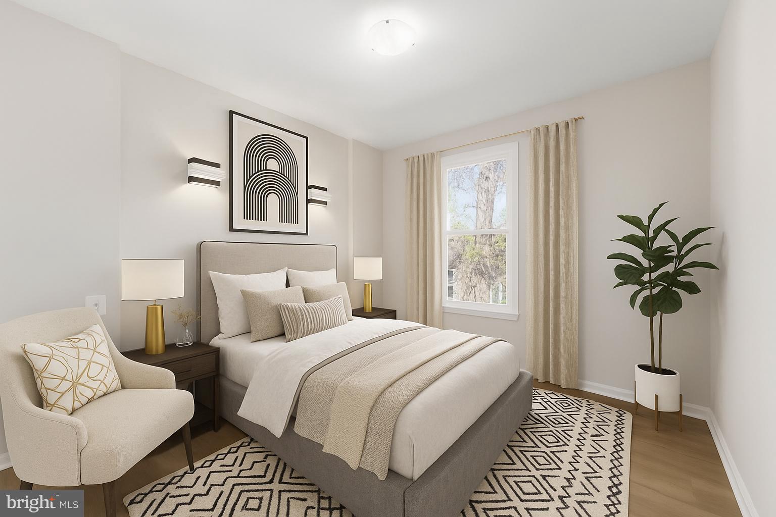 13 Prairie Rose Court Gaithersburg, MD 20878 - Photo 9 of 22 a bedroom with a bed and a couch